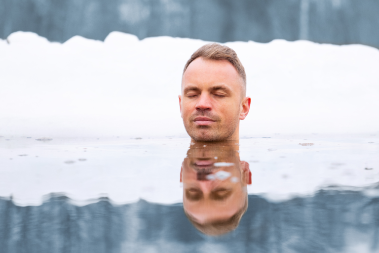 Atmung beim Eisbaden